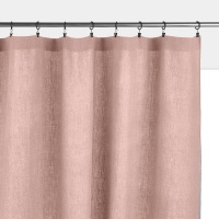 Штора Из 100 осветленного льна Onega 350 x 135 см розовый LA REDOUTE INTERIEURS  фото, kupilegko.ru